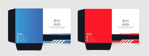 Premium Vector | Modern abstract business presentation folder map ...