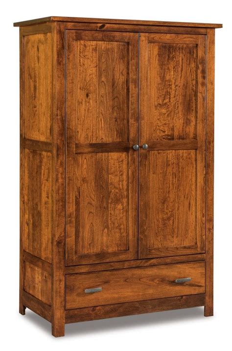 Flush Mission Amish Solid Wood Armoires and Wardrobe | Kvadro Furniture