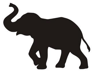 Asian Elephant Silhouette at GetDrawings | Free download