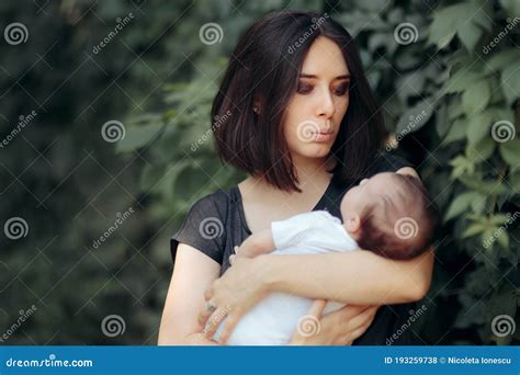 Mother Singing To Her Baby Outdoors in the Park Stock Photo - Image of newborn, mother: 193259738