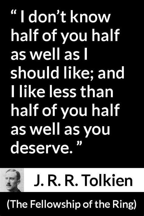 J. R. R. Tolkien quote about friendship from The Fellowship of the Ring | Tolkien quotes ...