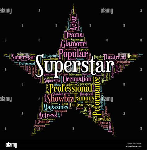 Superstar word hi-res stock photography and images - Alamy