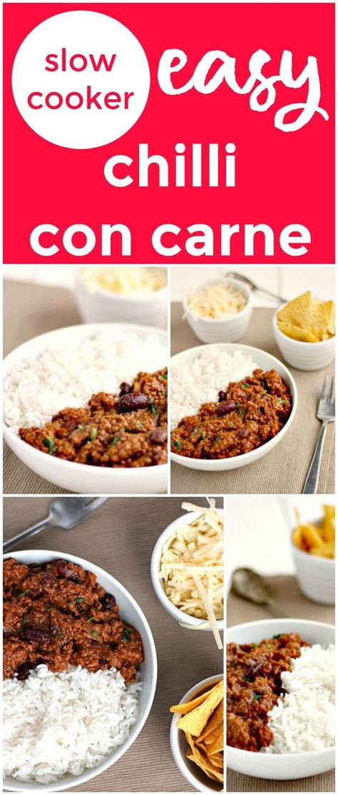 Slow Cooker Chilli Con Carne (No Browning Required) - A Cornish Food Blog | Jam and Clotted Cream