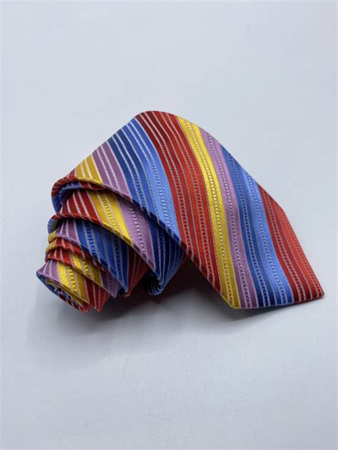 Multi Color Striped Mens Necktie - NeckTies