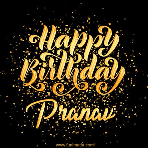 Happy Birthday Card for Pranav - Download GIF and Send for Free | Funimada.com