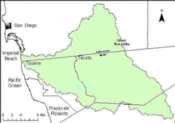 Map of the Tijuana River basin (SDSU 2004). Reprinted with permission ...