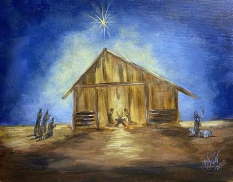 Easy Nativity Scene Painting