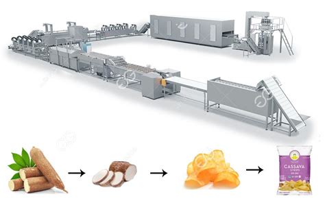 Commercial Tapioca &Cassava Chips Processing Machine 500Kg/H