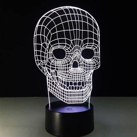 Skull 3D Lamp Vector Model Svg Cdr Pdf Dxf Files Instant - Etsy | 3d lamp, Skull, Buy lamps