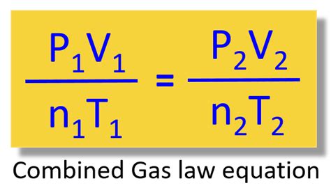 Combined Gas Law Equation - Chemistry Steps