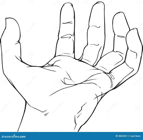 Empty hand stock vector. Illustration of energy, depressed - 3823331