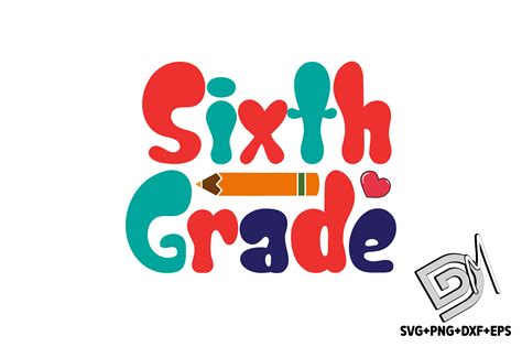 Retro Sixth Grade Graphic by designmaster · Creative Fabrica