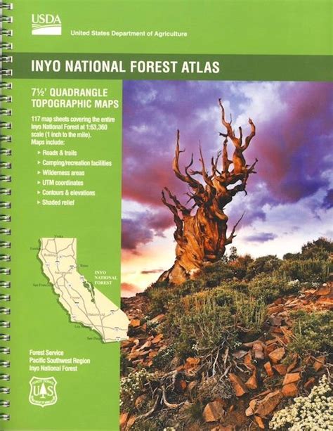 Inyo National Forest Map – Total Escape Map Shop | Forest map, Topo map ...