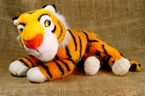 1992 Disney Aladdin Mattel RAJA Plush Tiger Stuffed Animal