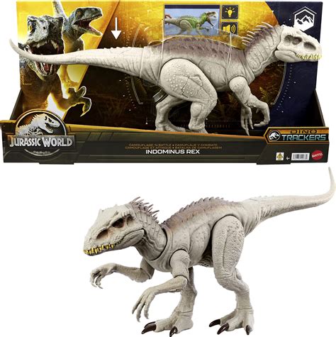 Buy Jurassic World Indominus Rex Dinosaur Toy with Lights, Sounds, Chomp and Side to Side Neck ...