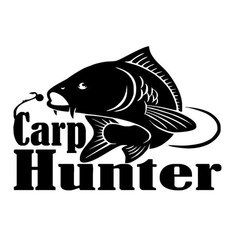 20.5cm*14.3cm Carp Hunter Fishing Fashion Vinyl Stickers Decals Decor S4 0013-in Car Stickers ...