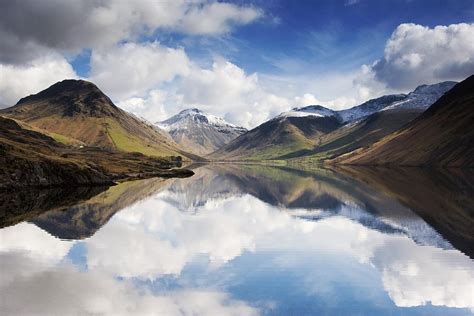 Mountains And Lake, Lake District Photograph by John Short