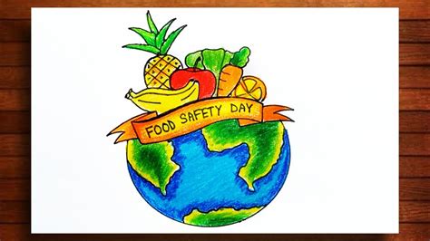 Download World Food Safety Day Poster Drawing|How To Draw Food Safety ...