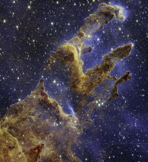 Pillars of Creation sparkle in James Webb Space Telescope's new image ...