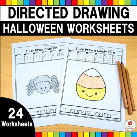 Halloween Directed Drawing Worksheets - United Teaching