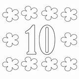 Number 10 Coloring Sheet Pages sketch template