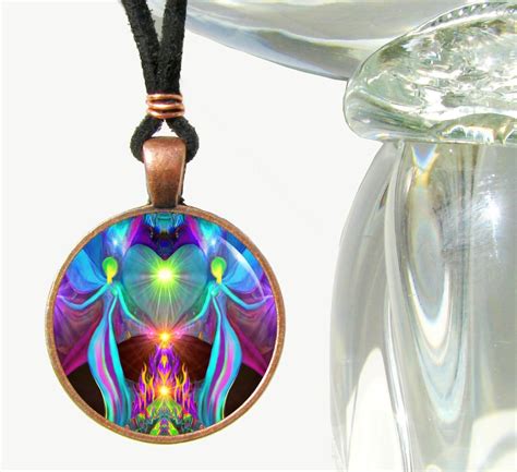 Twin Flames Necklace, Violet Flame, Heart Chakra Jewelry "Twin Flames ...