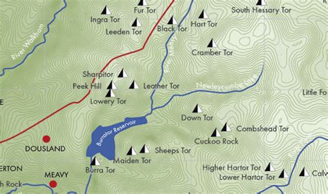 Dartmoor Tors Map - VisitDartmoor