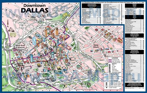 Discovering Downtown Dallas With The Map Of Downtown Dallas - Caribbean Map