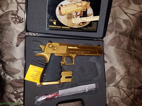 Gunlistings.org - Pistols Gold Desert Eagle 50 Cal