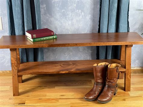 Entryway Bench With Shelf - Etsy