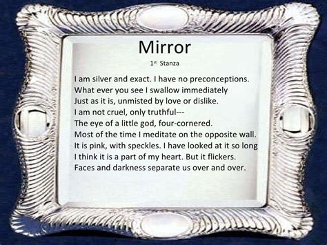 Mirror by Sylvia Plath