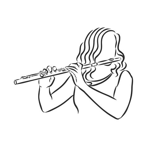 flute vector sketch 11094460 Vector Art at Vecteezy