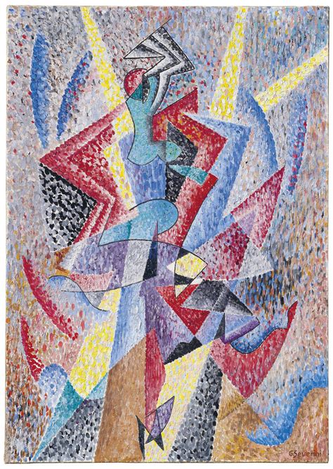 « LOT 31 Gino Severini (1883-1966) Arlequin (Danseuse) Estimate EUR 100,000 - EUR 150,000 (USD ...