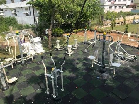 Mild Steel Outdoor Gym Equipment Set, Size: 60ftx50ft, Model Name ...