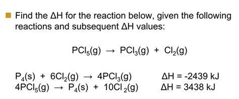 Solved Find the Delta H for the reaction below, given the | Chegg.com