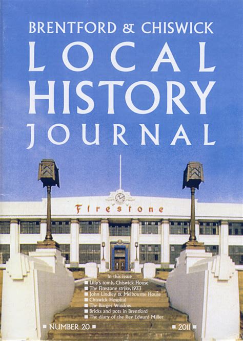 Journal 20 (2011) | Brentford & Chiswick Local History Society