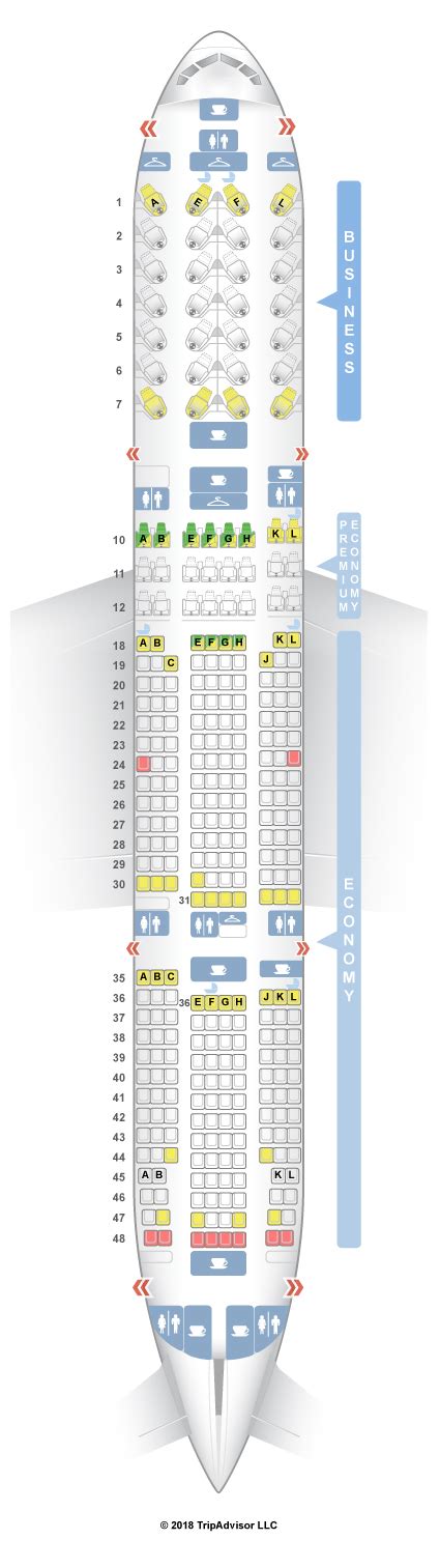 SeatGuru Seat Map Air France Boeing 777-200ER (772) Three Class V4 - SeatGuru