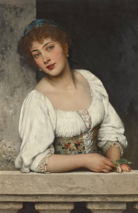 Eugene de Blaas - Girl at the Window in 2021 | Renaissance art ...