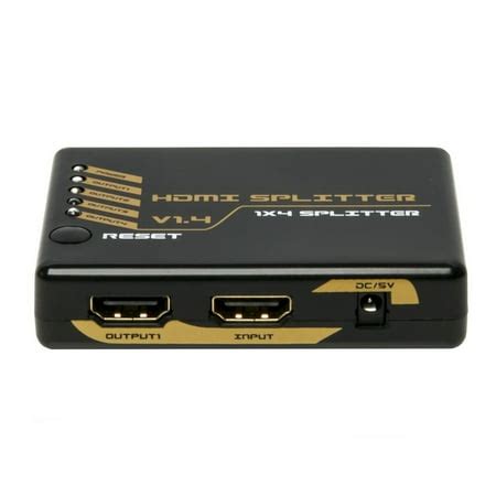 1x4 HDMI Splitter with Full 3D & 4K Support - Walmart.com