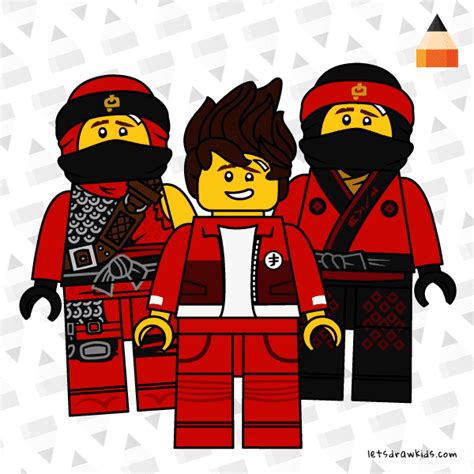 LEGO Ninjago Kai | Drawing Lego Ninja Kai (Season 9, Fire Ninja, High ...