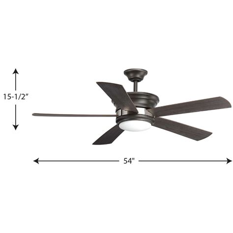 5 Blade Ceiling Fan With Led Light | Shelly Lighting