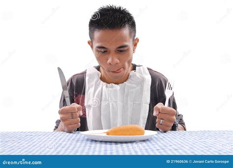 Hungry Man Royalty Free Stock Image - Image: 21960636