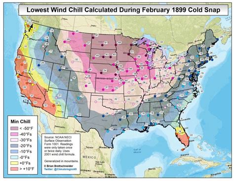 Cold Temperature Map