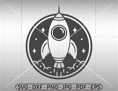 Rocket SVG Spaceship SVG Silhouette Cricut Cut File - Etsy