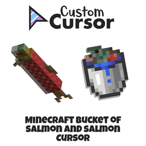 Minecraft Bucket of Salmon and Salmon cursor – Custom Cursor