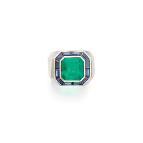 Emerald and Sapphire Ring | Important Jewels | 2020 | Sotheby's