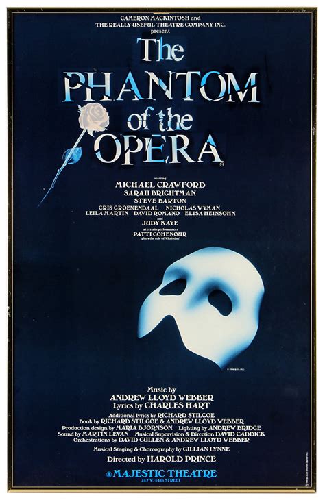 Lot Detail - "The Phantom of the Opera" Broadway Show Poster