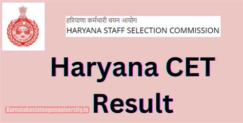 Haryana CET Result 2024 {Today} Cut off Marks, Download HSSC Common ...