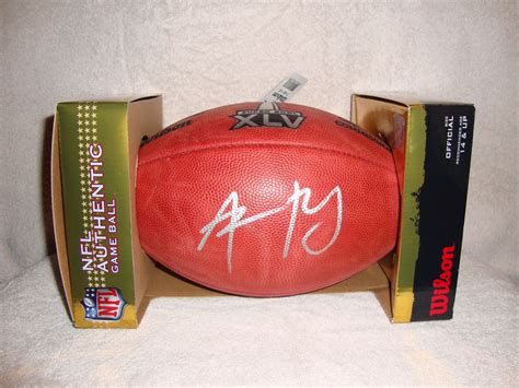 Aaron Rodgers Autographed football Aaron Rodgers, Sports Memorabilia, Autograph, Sunglasses Case ...