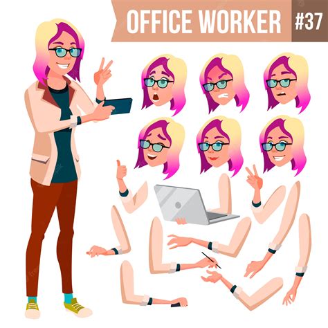 Premium Vector | Office worker